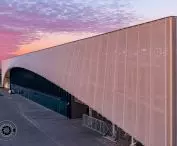 Stadion od strony budynku klubowego