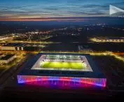 Nocna luminacja z lotu ptaka