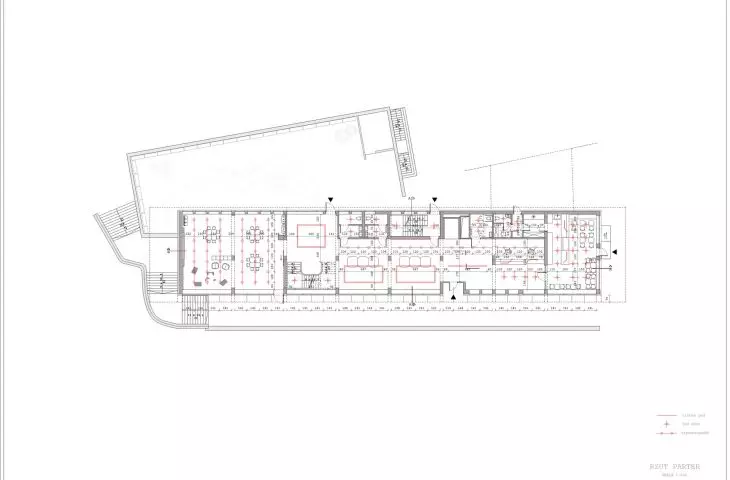 rzut parteru, oświetlenie