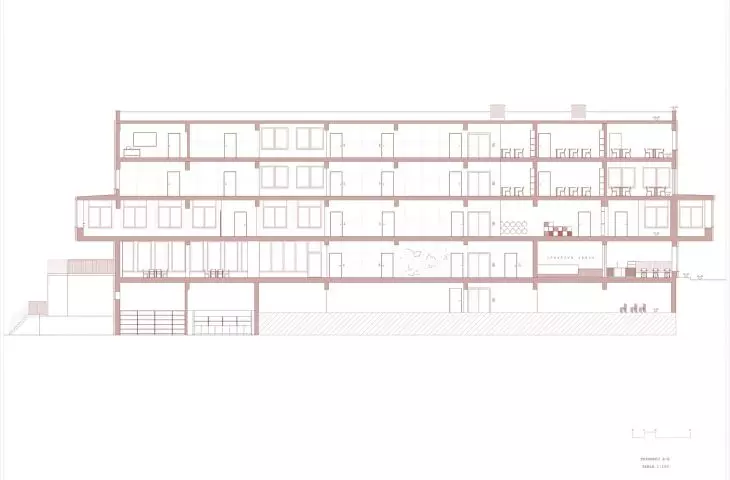 B-B section