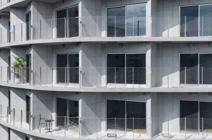 TOPAZ Shinokachimachi apartment complex in Tokyo exemplifies a modern approach to urban architecture