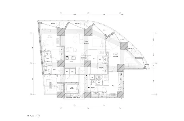 TOPAZ Shinokachimachi apartment complex in Tokyo - projection 