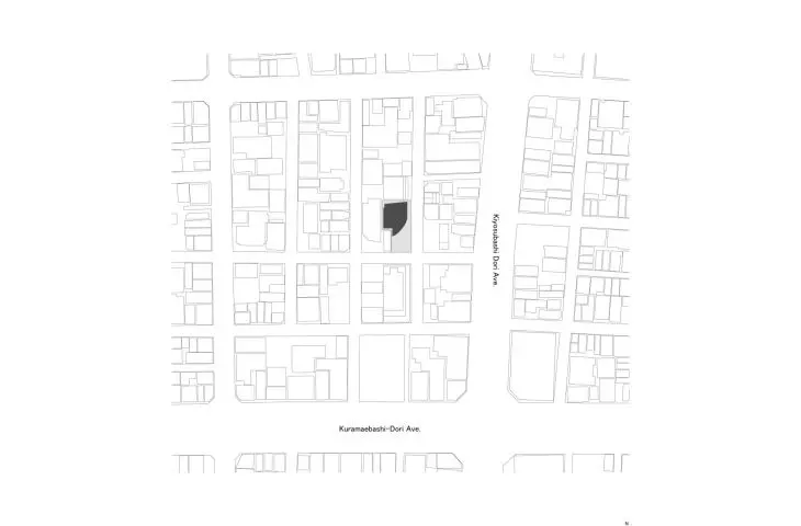 Kompleks apartamentów TOPAZ Shinokachimachi w Tokio  — plan zagospodarowania przestrzennego