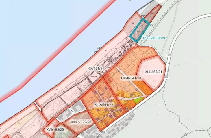 MPZP with marked plot of the investment