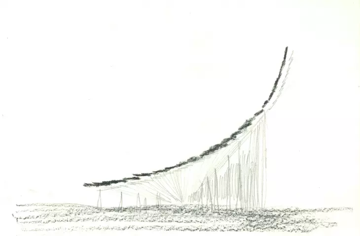 Galust Gulbenkian Museum in Lisbon - concept sketch 