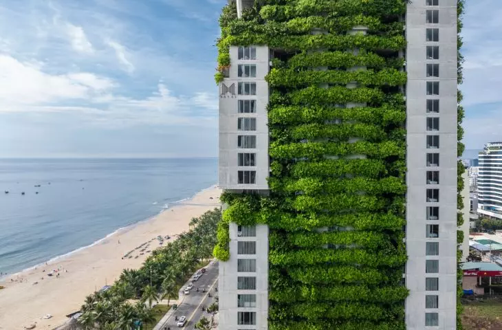 Hotel located along the coast of Da Nang, Vietnam 