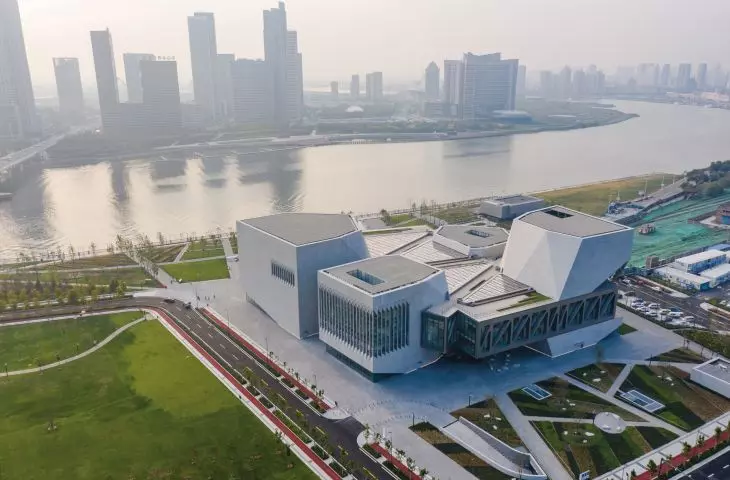 The Juilliard School in Tianjin - a bird's eye view of the building block