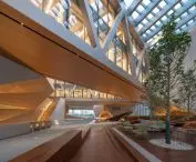 Juilliard School in Tianjin - the centerpiece of the project is an open hall on the first floor