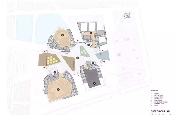 Juilliard School in Tianjin - first floor plan