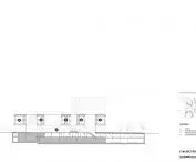 Juilliard School in Tianjin - cross section of the building 
