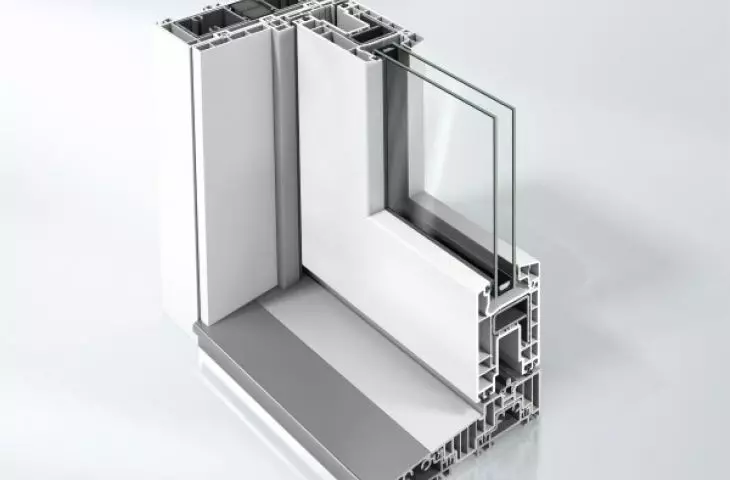 Schüco easyslide pvc door cross-section