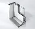 Schüco easyslide pvc door cross-section