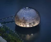 Apple store on the Marina Bay waterfront in Singapore