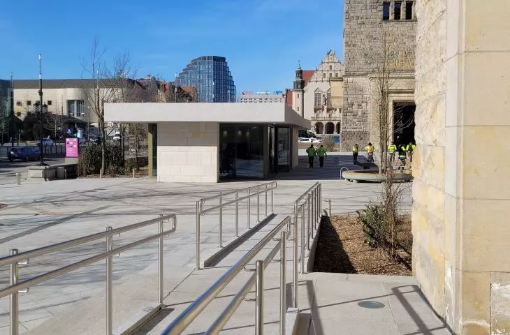 Open Courtyard in front of CK Zamek in Poznań
