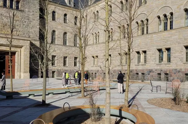 Open Courtyard in front of CK Zamek in Poznań