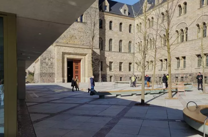 Open Courtyard in front of CK Zamek in Poznań