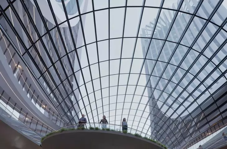Plan zagospodarowania wschodniej części Neapolu — wizualizacja wnętrza jednego z wieżowców  