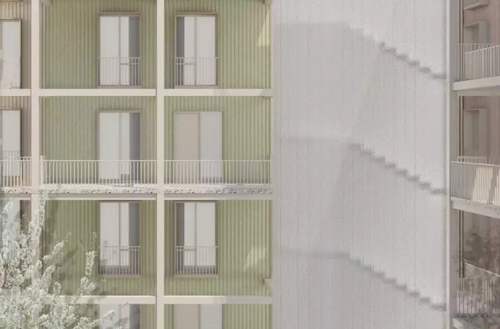  visualization - Student Quarter on Plac Defilad in Warsaw