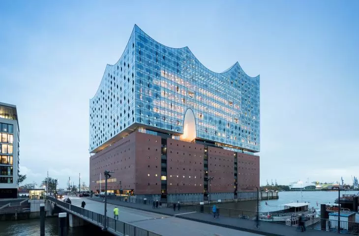 Elbphilharmonie in Hamburg, Germany - view of the building