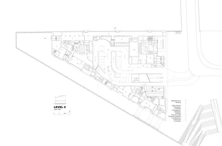 Elbphilharmonie in Hamburg, Germany - first floor plan 