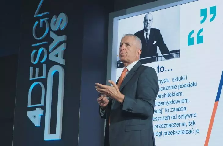 Henryk Kwapisz during his presentation at Sustainable Construction Talks by Saint-Gobain