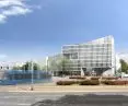 Visualizations showing the Marshal's City Hall in Krakow