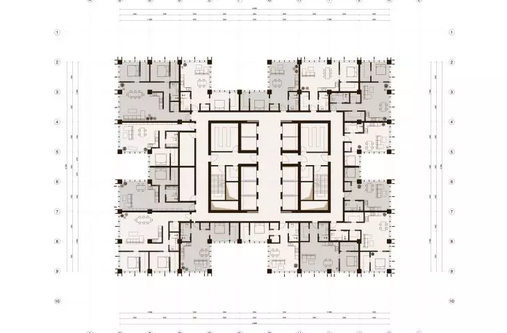 rzut apartamentów prywatnych