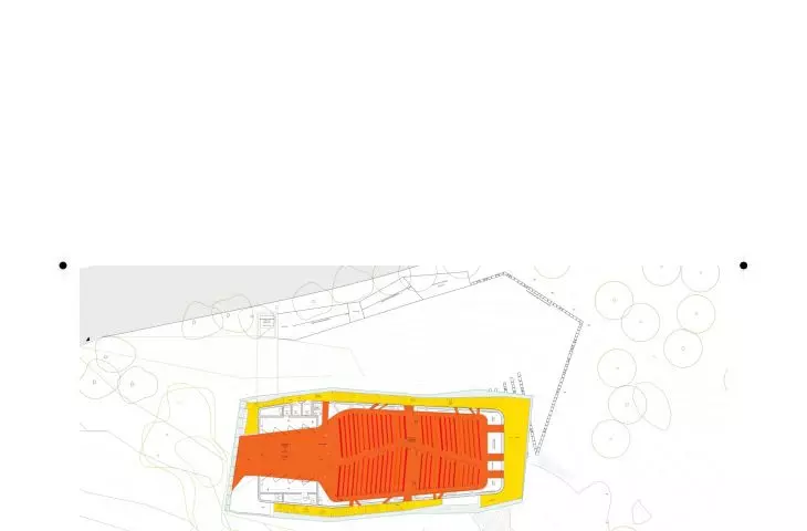 Centrum konferencyjne w Plasencii  — plan audytorium 