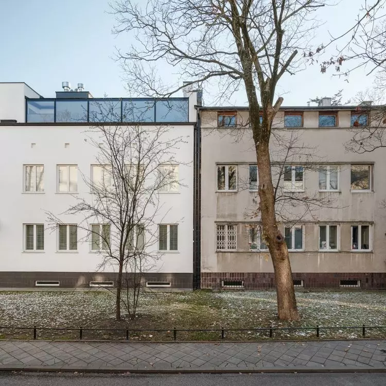 The house on Leopold Lis Kula Street in the Old Żoliborz district of Warsaw.