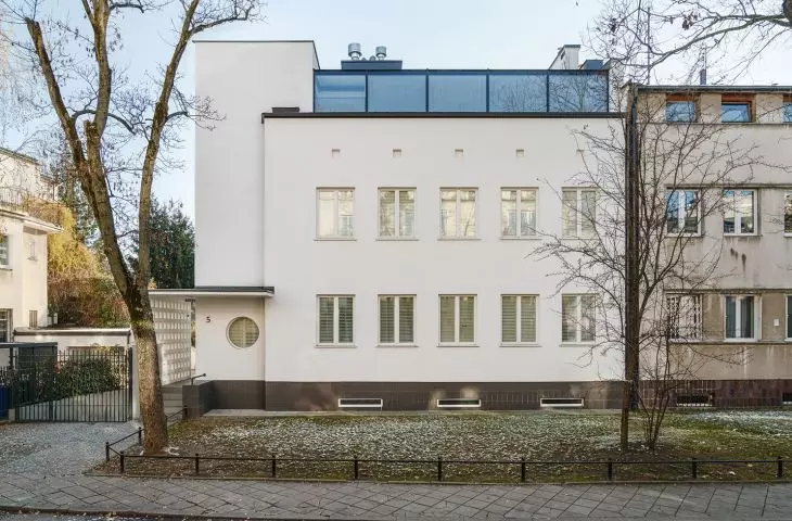 The house on Leopold Lis Kula Street in the Old Żoliborz district of Warsaw.