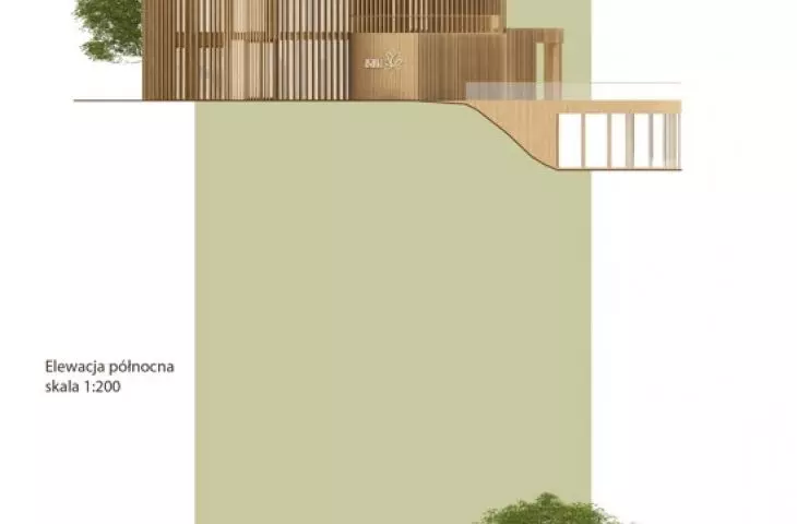 west and north elevation