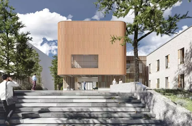 Klinika psychiatryczna w Tampere  — wizualizacja