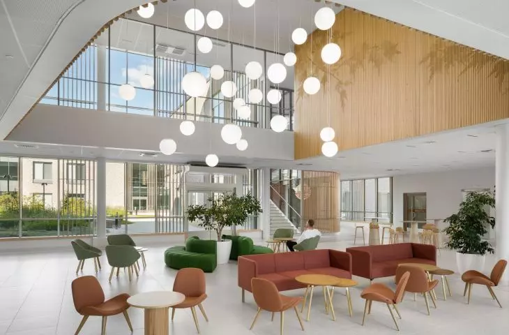 Klinika psychiatryczna w Tampere  — widok wnętrza 
