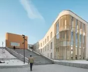 Klinika psychiatryczna w Tampere  — w projekcie wykorzystano głównie cegłę i drewno