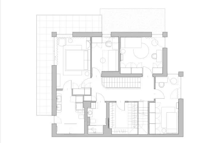 Organic House in Cracow - floor plan