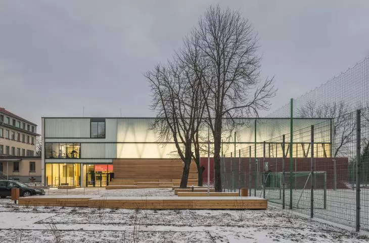 ZSOMS sports hall on Grochowska Street in Krakow