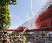 Old Trafford stadium district in Greater Manchester - stadium to be built in five years 