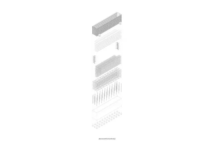 axonometry of the structure