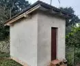 Model house made of hemp blocks