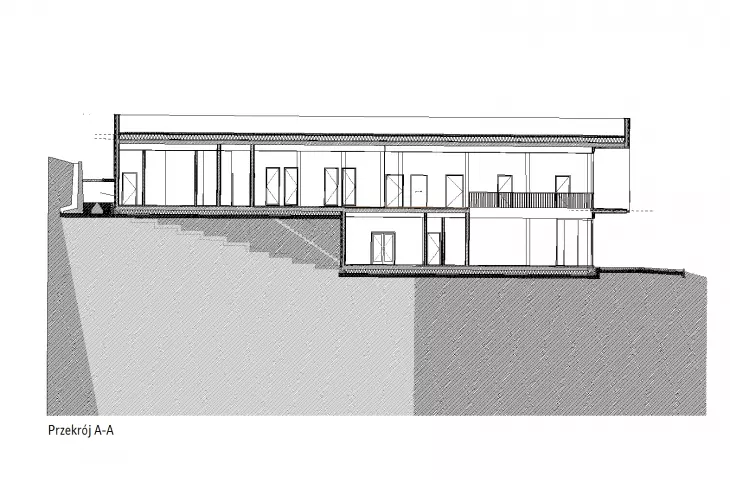 cross-section A-A