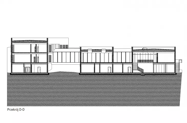 cross-section D-D