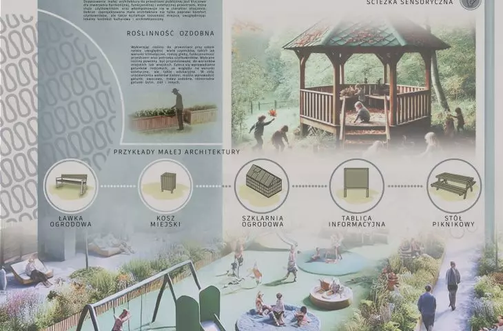 Therapeutic garden for children with motor aphasia