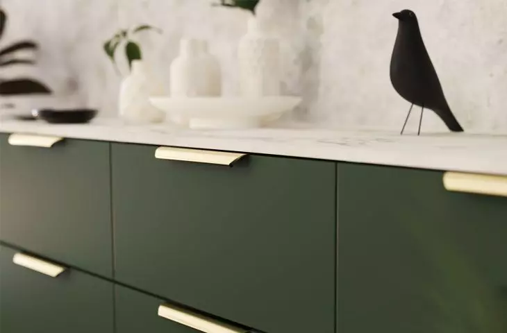 Lentis edge furniture handle