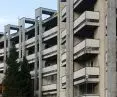 Modernist PKO rotunda on Kapelanka in Krakow