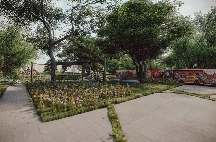 Wola Museum in Warsaw, landscape design
