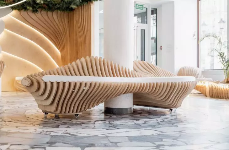 Wnętrza Dolnośląskiej Biblioteki Publicznej