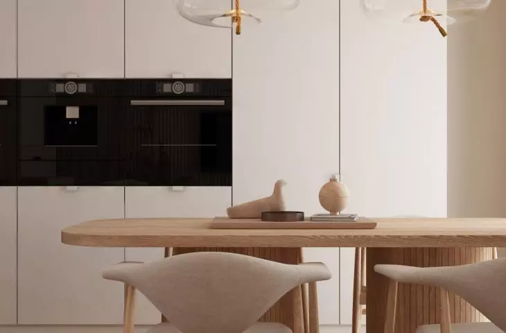 Boho kitchens are dominated by natural materials such as wood, rattan, linen or ceramics, juxtaposed with warm tones