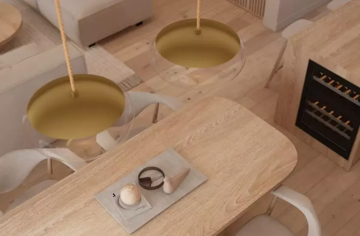 Soft boho style kitchen avoids overloading