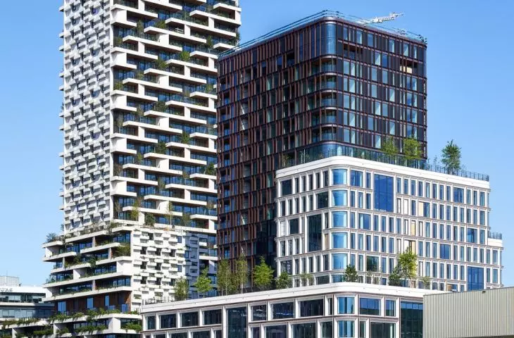 Zielony wieżowiec Wonderwoods w Utrechcie, Holandia – projekt wpisuje się w plan rewitalizacji dzielnicy Beurskwartier