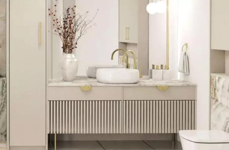 Ceramic, stone or glass? The material of the washbasin will emphasize the character of your bathroom